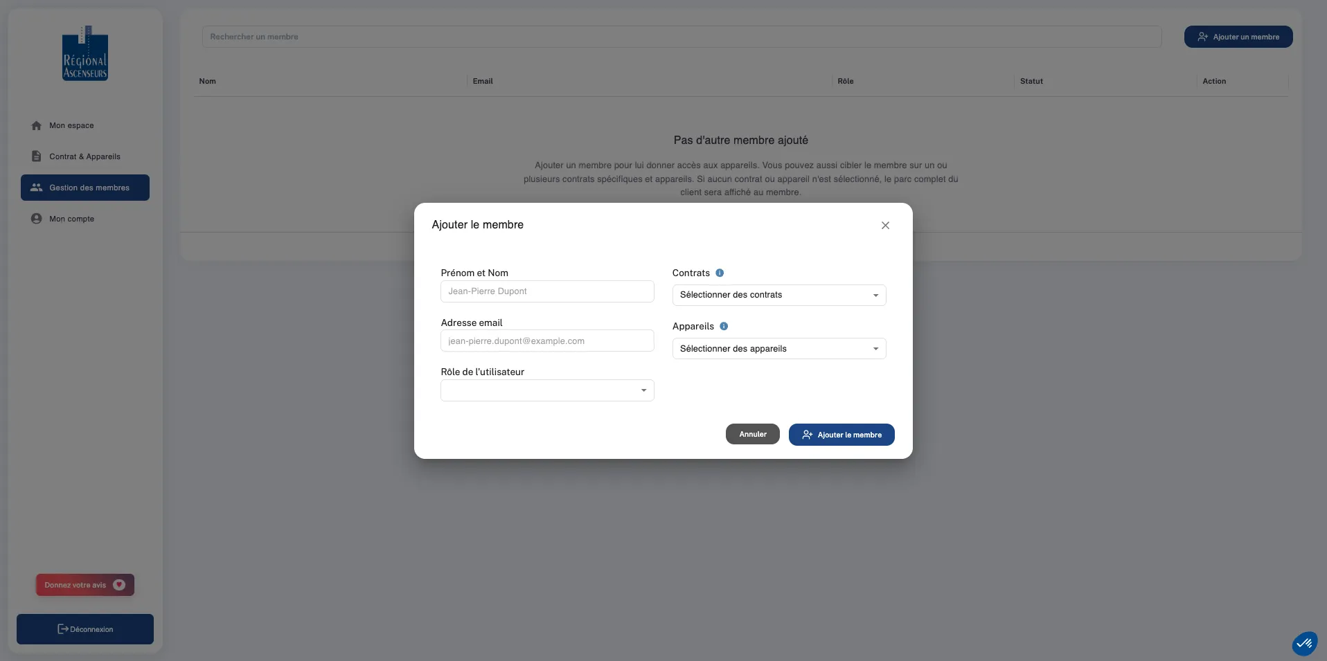 Interface Client RASO — visuel 6